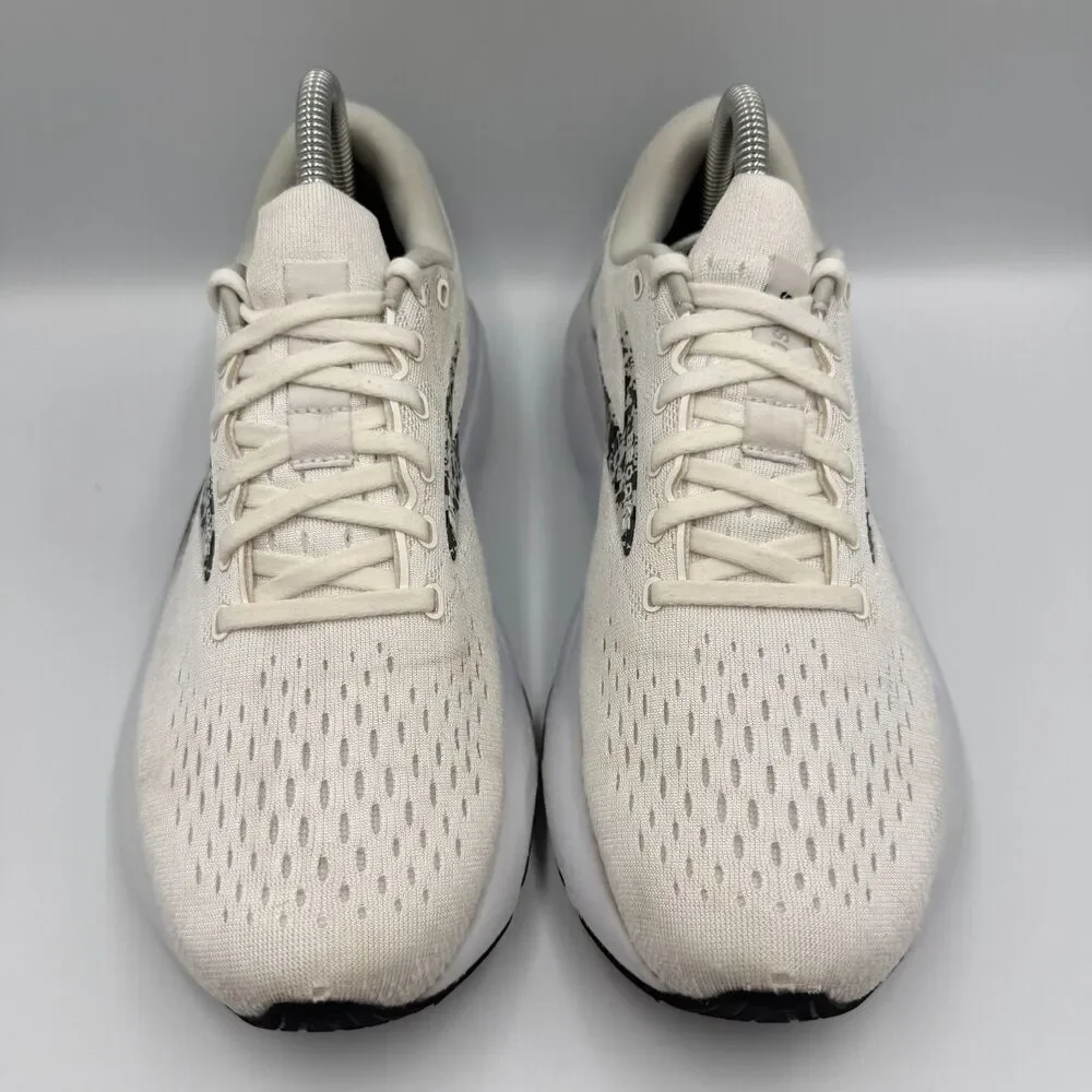 Brooks Ghost 16 Women's 9 White‎ Gray Running Walking Shoes Sneakers 1204071B147